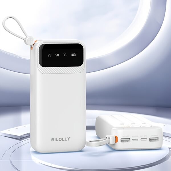 Portable Power Bank 10000mAh with Built-in Cables – Image 7