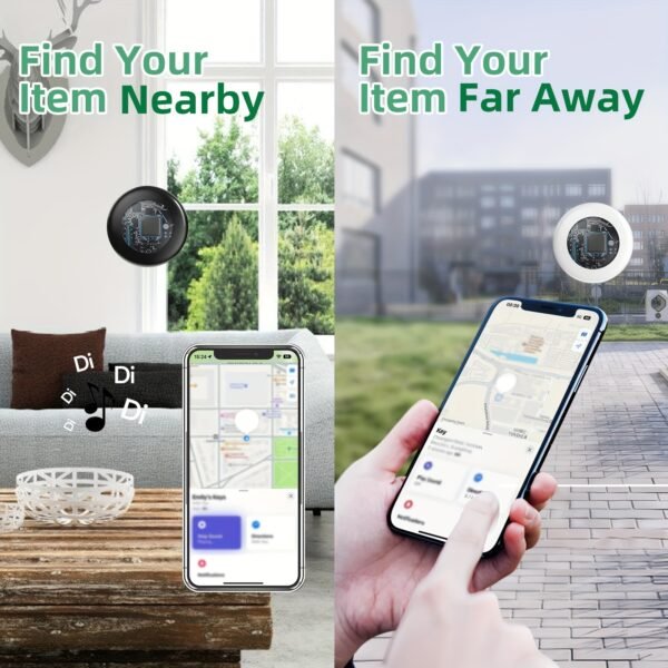 Smart Tracker Tag with Silicone Holder & Keyring – Image 6