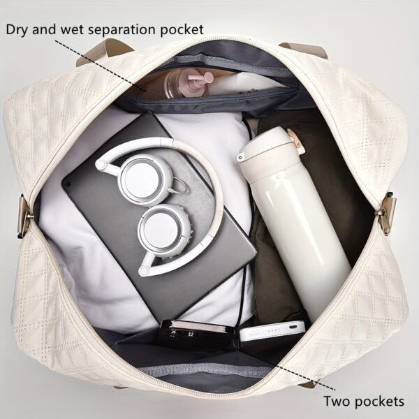 Lightweight Argyle Duffel Bag – Image 6