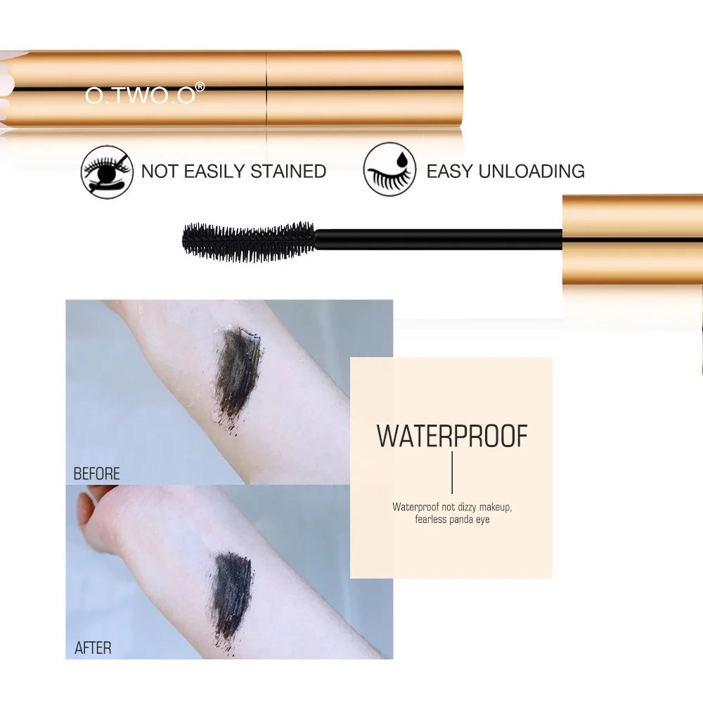 O.TWO.O 3D Mascara – Waterproof Lengthening & Curling Black – Image 2