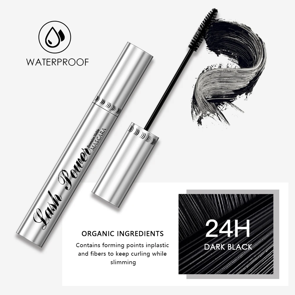 2pcs/set Black Mascara Beauty Makeup 4D Curling Lash Eyelash Extension Waterproof Liquid Volume Mascara Long-wearing Cosmetic – Image 4