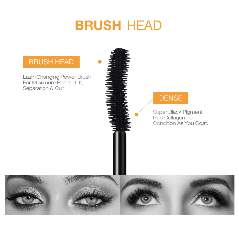 O.TWO.O 3D Mascara – Waterproof Lengthening & Curling Black – Image 3