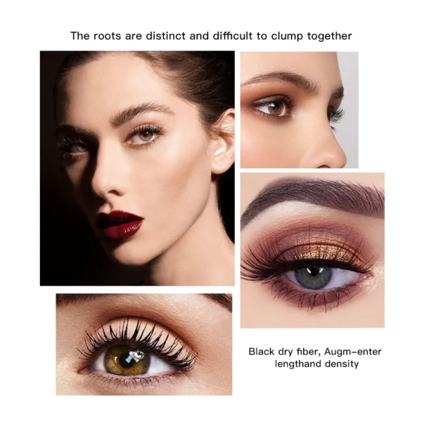 2pcs/set Black Mascara Beauty Makeup 4D Curling Lash Eyelash Extension Waterproof Liquid Volume Mascara Long-wearing Cosmetic – Image 5