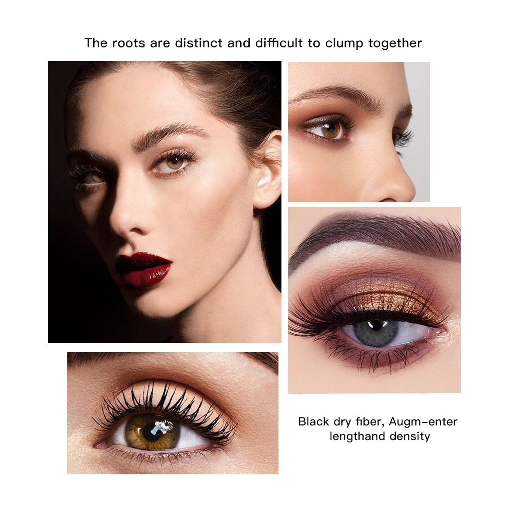 2pcs/set Black Mascara Beauty Makeup 4D Curling Lash Eyelash Extension Waterproof Liquid Volume Mascara Long-wearing Cosmetic – Image 5