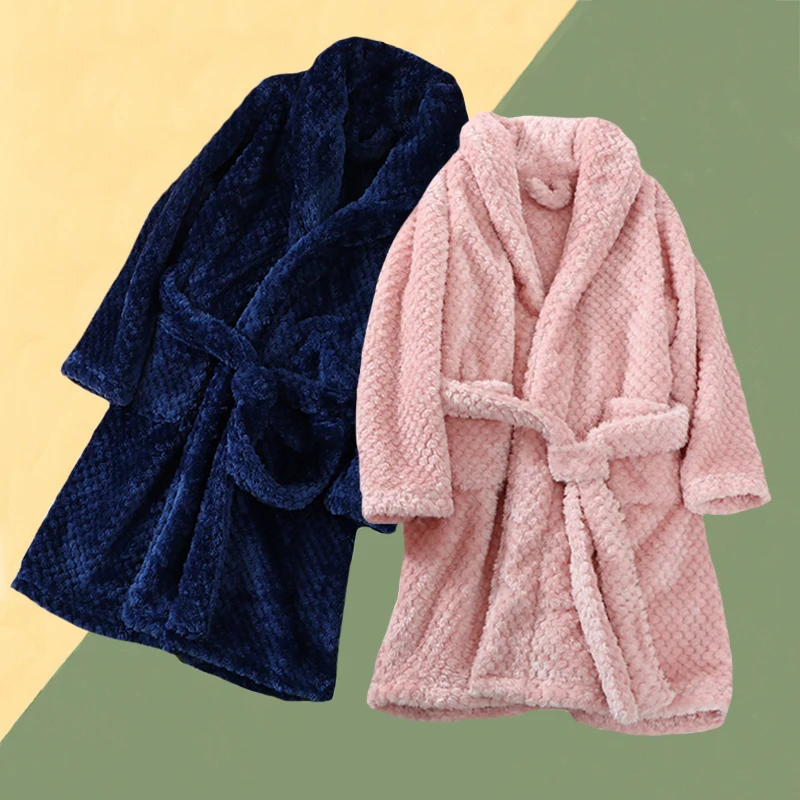 Kids Flannel Bathrobe – Soft, Warm & Cozy Robe for Boys & Girls (Ages 4-16)