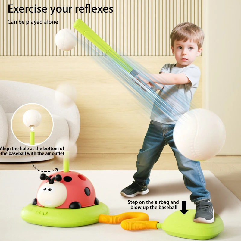 Ladybug Sports Toy – 4-in-1 Rope Skipping, Ferrule, Rocket & Baseball Game – Image 6
