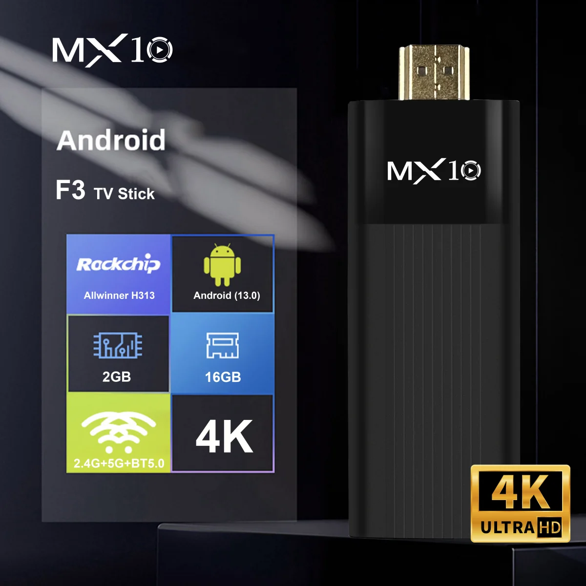 MX10-F3 TV Stick 4K – Android 11 – Image 3