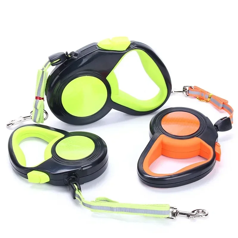 Retractable Dog Leash – Automatic Nylon Pet Leash with Quick Lock