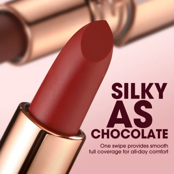 O.TWO.O Matte Lipstick – Long Lasting Waterproof Velvet Lip Tint – Image 3