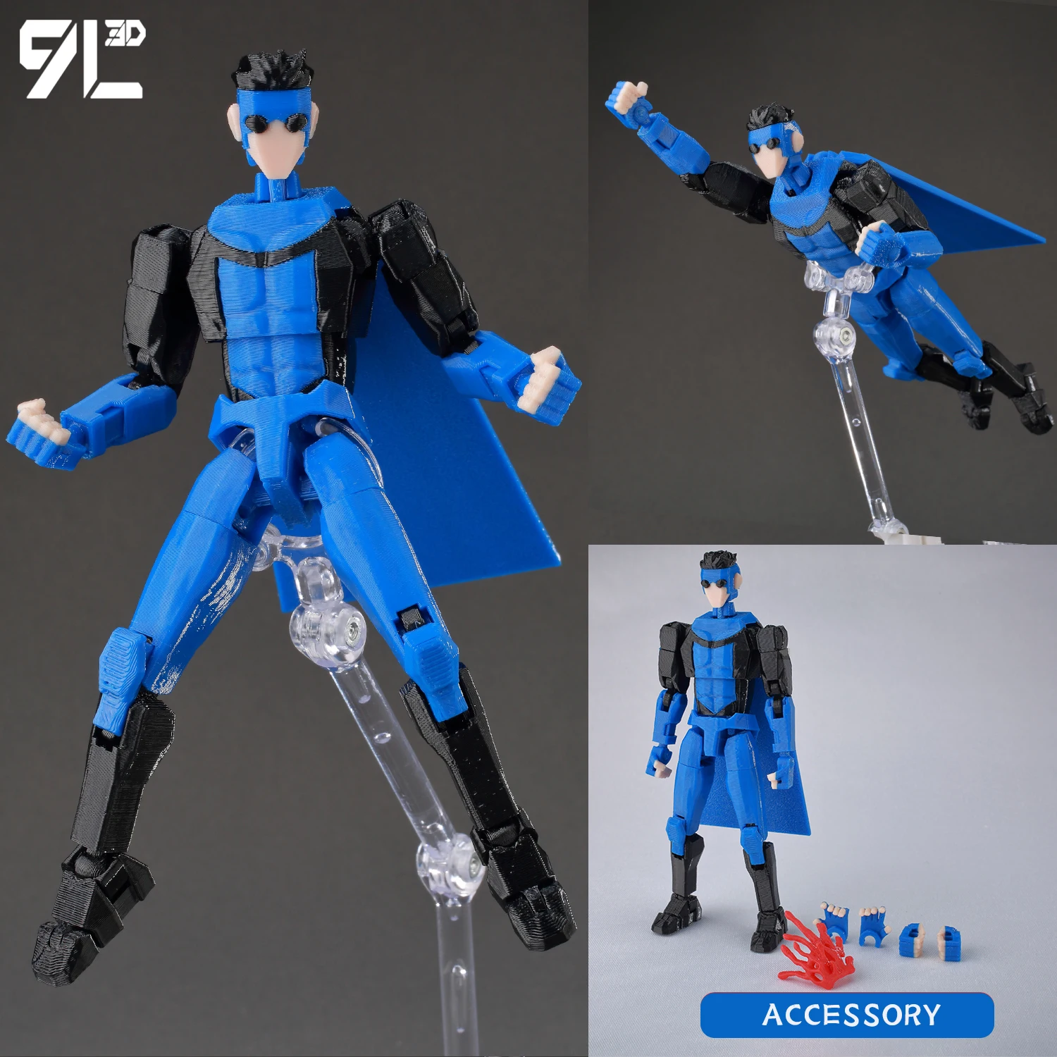 Invincible 2.0 Action Figure – 3D Printed Superhero 14cm Collectible – Image 8