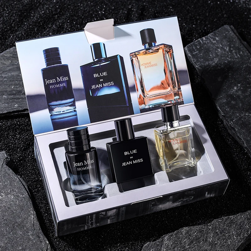 Men’s Perfume Gift Set – 3pcs Long-Lasting Cologne 90ml – Image 2