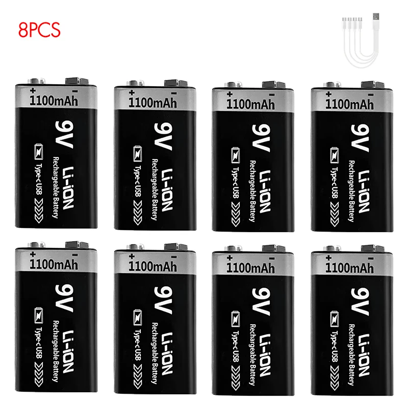 MATOV 9V USB Rechargeable Battery 1100mAh Type-C – Image 9