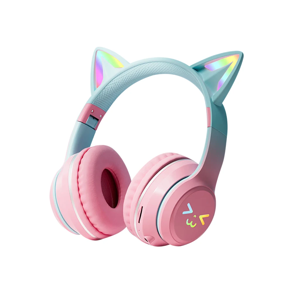 Wireless Cat Ear Headphones RGB – Bluetooth 5.1 with Mic – Image 6