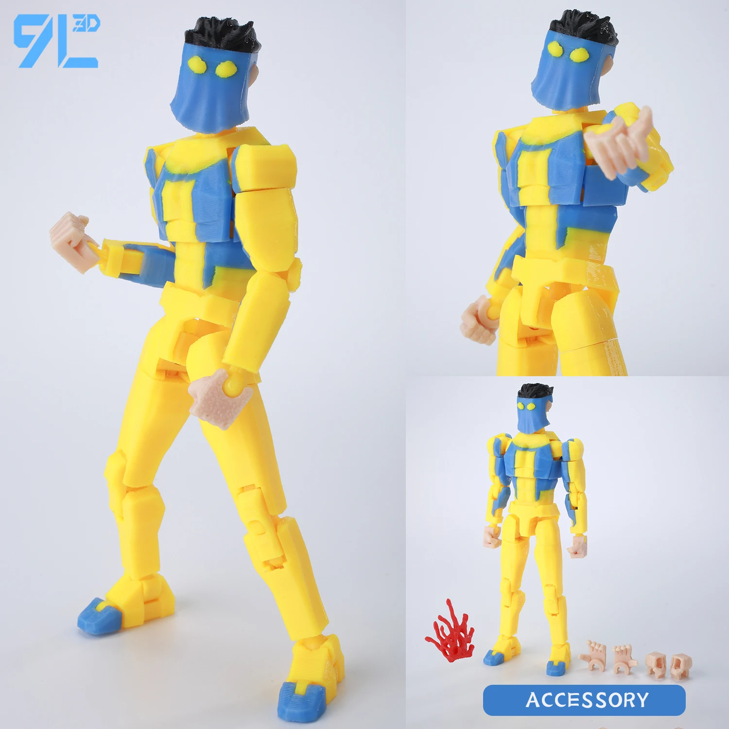 Invincible 2.0 Action Figure – 3D Printed Superhero 14cm Collectible – Image 10