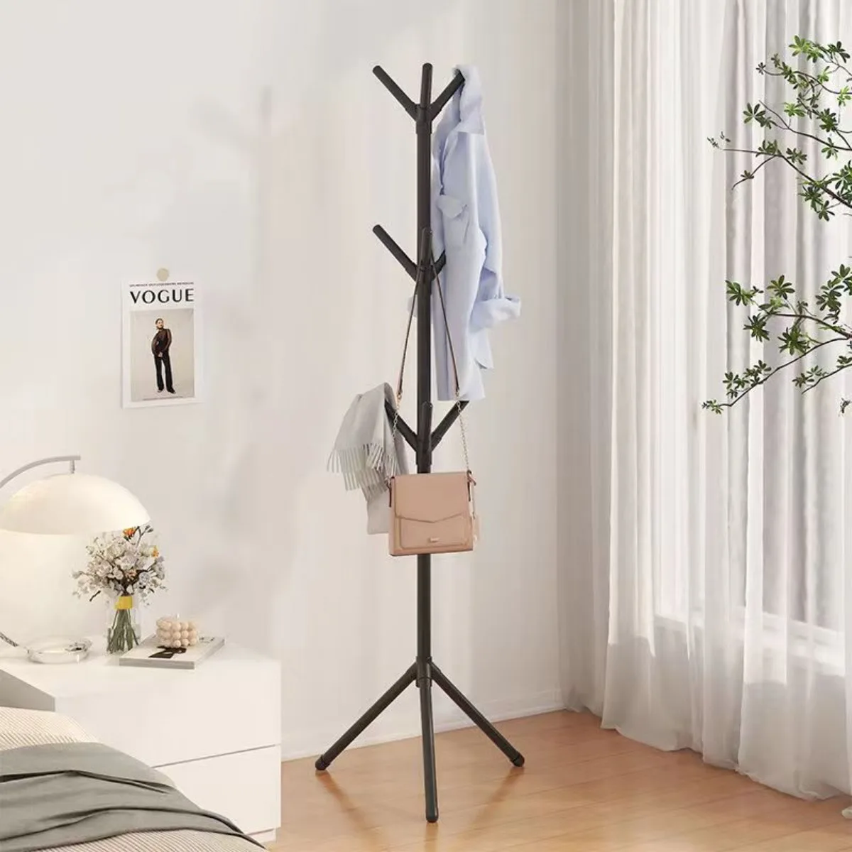Modern Clothes & Hats Rack – Tree Branch Floor Stand with 9 Hooks – Image 3