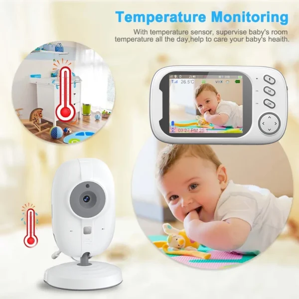 Baby Monitor with Camera – Wireless Video & 2-Way Audio – Image 3
