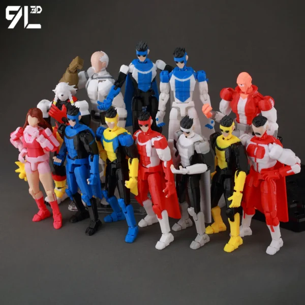 Invincible 2.0 Action Figure – 3D Printed Superhero 14cm Collectible – Image 3