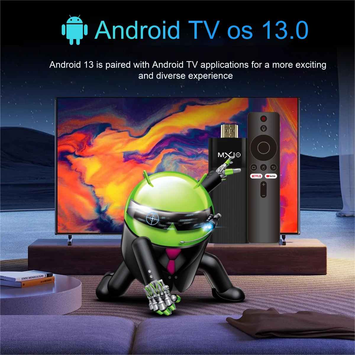 MX10-F3 TV Stick 4K – Android 11 – Image 4
