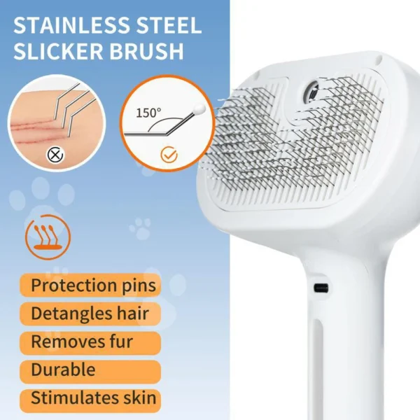 Pet Steam Massage Comb – USB Rechargeable Dog & Cat – Image 5