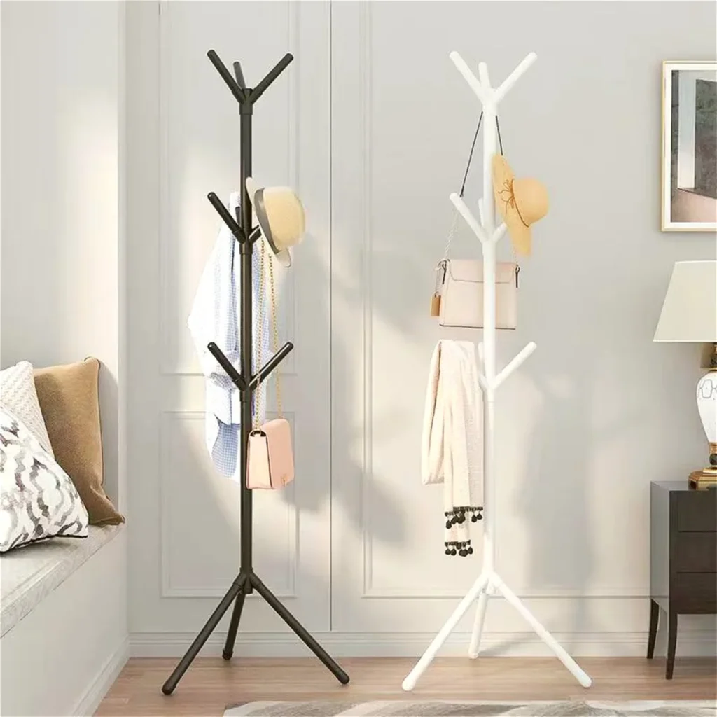Modern Clothes & Hats Rack – Tree Branch Floor Stand with 9 Hooks