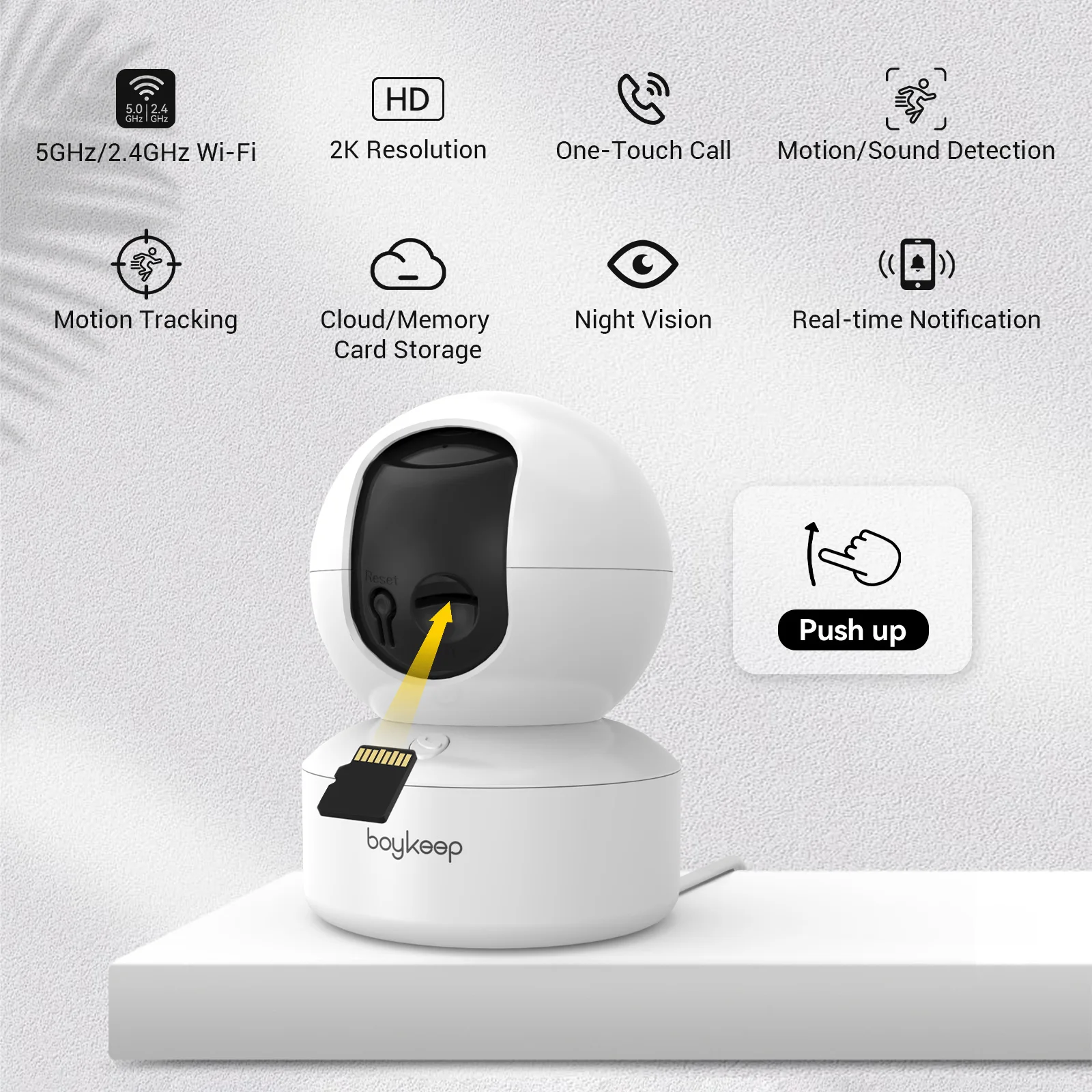 BoyKeep 2K Pet Dog Camera – WiFi Indoor Security with 360° & 2-Way Audio – Image 6