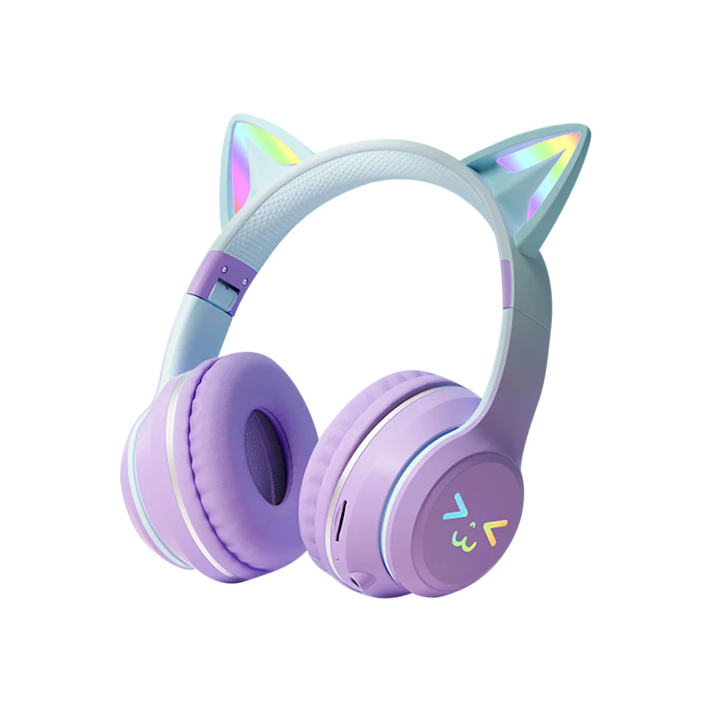 Wireless Cat Ear Headphones RGB – Bluetooth 5.1 with Mic – Image 4