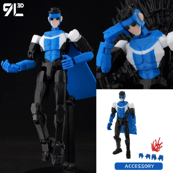 Invincible 2.0 Action Figure – 3D Printed Superhero 14cm Collectible – Image 17