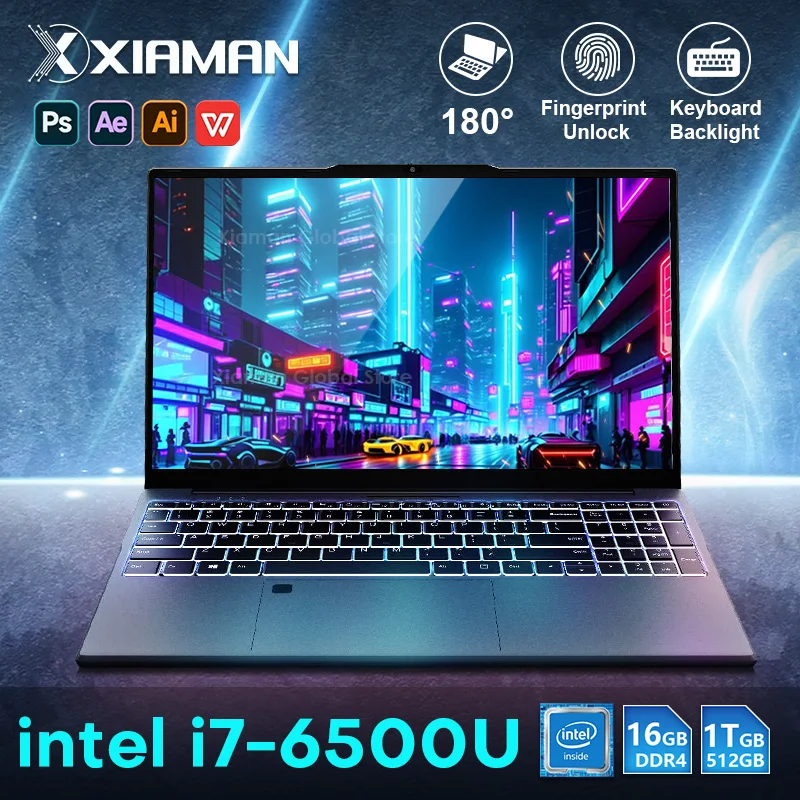 Xiaman 15.6" Laptop – Intel Core i7, 16GB RAM, 1TB SSD, Windows 11