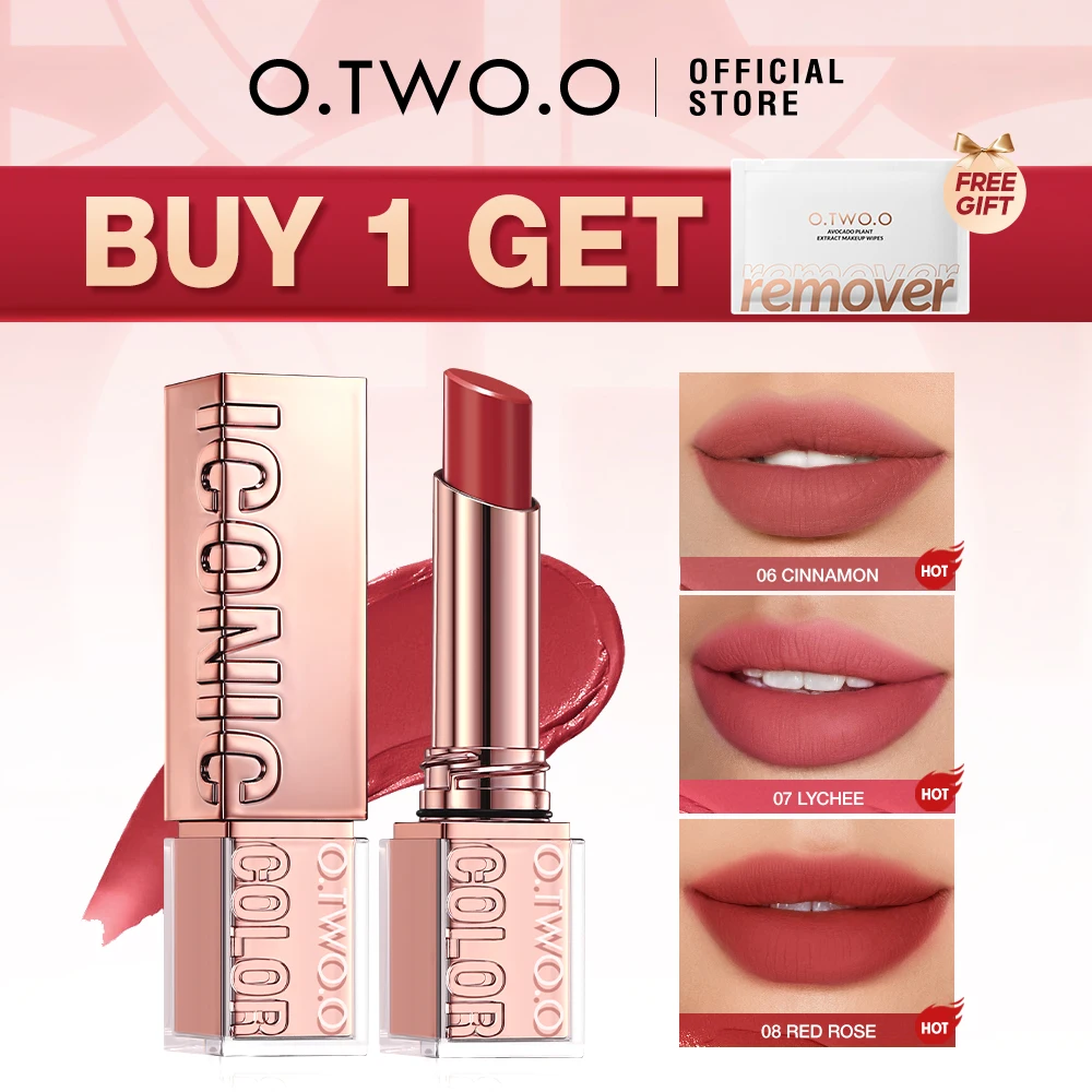 O.TWO.O Lipstick – Moisturizing Satin Lip Tint