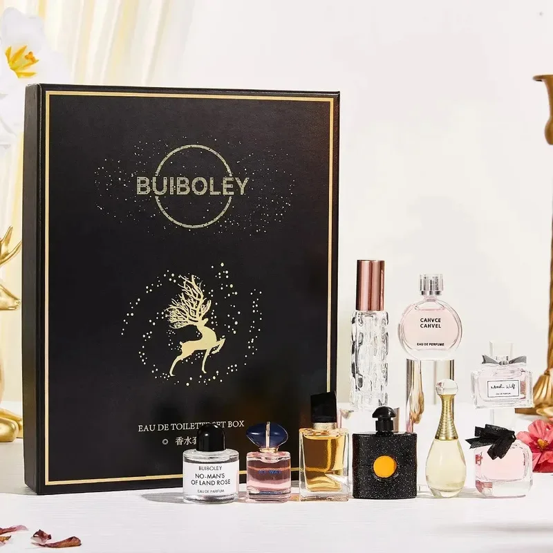Unisex Cologne Gift Set – 8pcs Long-Lasting Woody Floral Perfume – Image 4