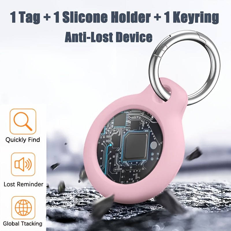 Smart Tracker Tag with Silicone Holder & Keyring – Image 12