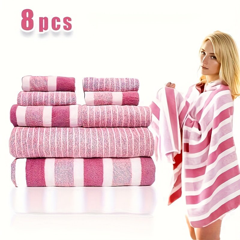 8-Piece Luxury Hotel-Quality Bath Towel Set