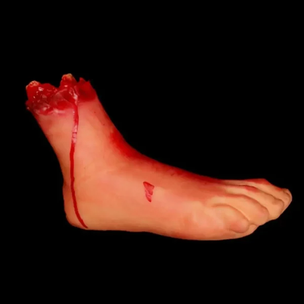 Halloween Latex Horror Props – Bloody Hand, Foot, Brain, Heart & Finger – Image 14