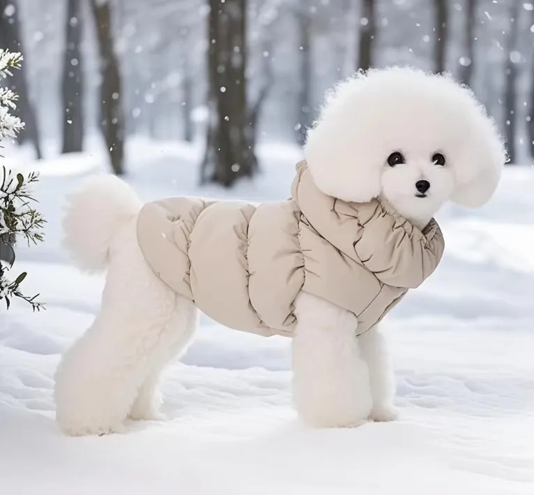 Warm Dog and Cat Winter Vest – Soft Turtleneck Jacket for Small and Medium Pets