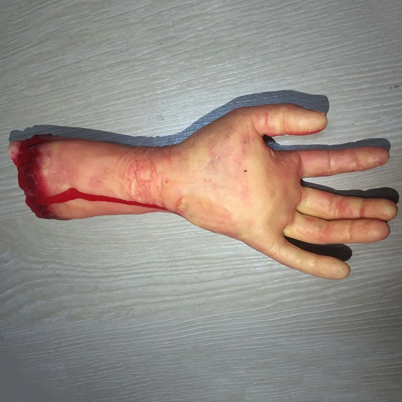 Halloween Latex Horror Props – Bloody Hand, Foot, Brain, Heart & Finger – Image 5