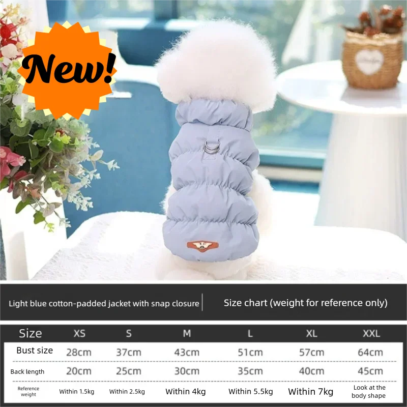 Warm Dog and Cat Winter Vest – Soft Turtleneck Jacket for Small and Medium Pets – Image 10