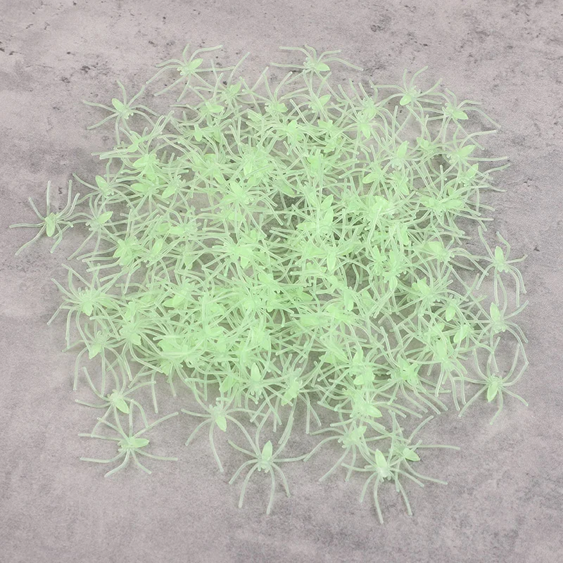 50-100pcs Halloween Luminous Spiders – Haunted House Decoration Props – Image 8