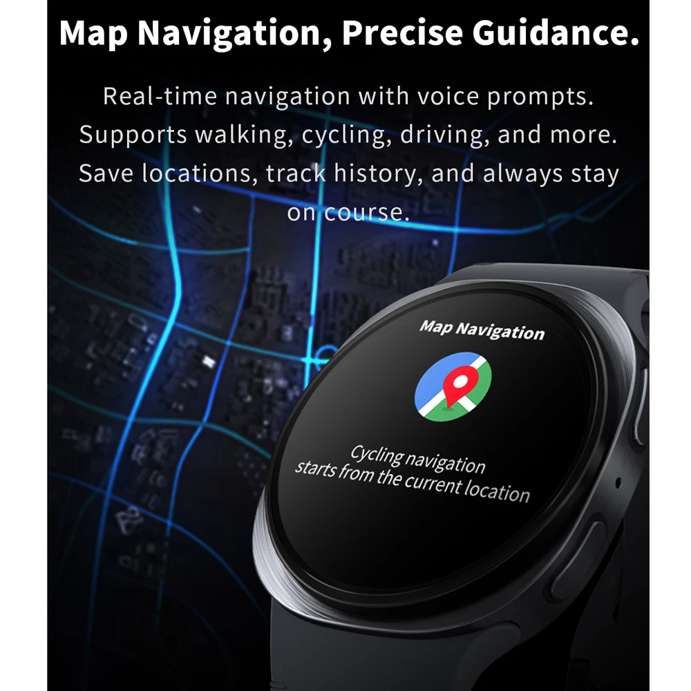 2025 GPS Smartwatch with NFC – Sport Fitness Tracker, Bluetooth Calls, Compass & IP68 Waterproof – Image 4