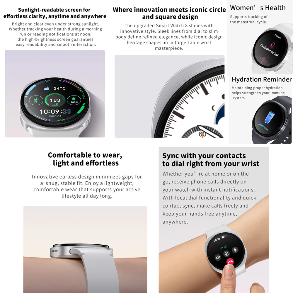 2025 GPS Smartwatch with NFC – Sport Fitness Tracker, Bluetooth Calls, Compass & IP68 Waterproof – Image 6