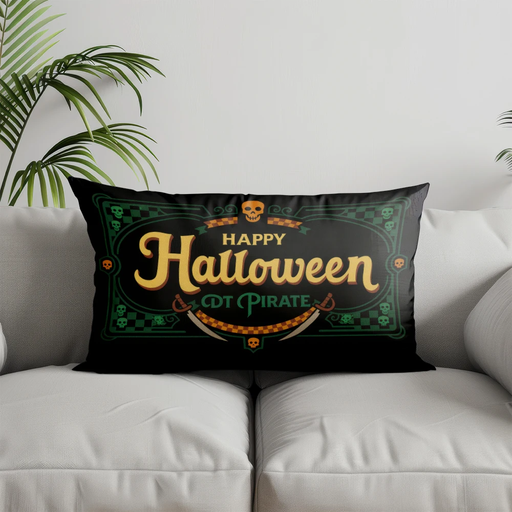 Halloween Ghosts Pillowcase – Home Decor Cushion Cover for Sofa, Bedroom & Car – Image 11