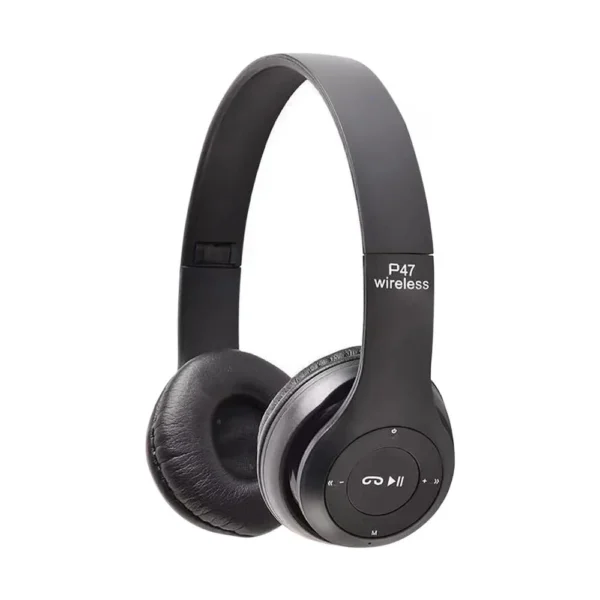 P47 Wireless Bluetooth Headset – Foldable Over-Ear Headphones with Mic – Image 10