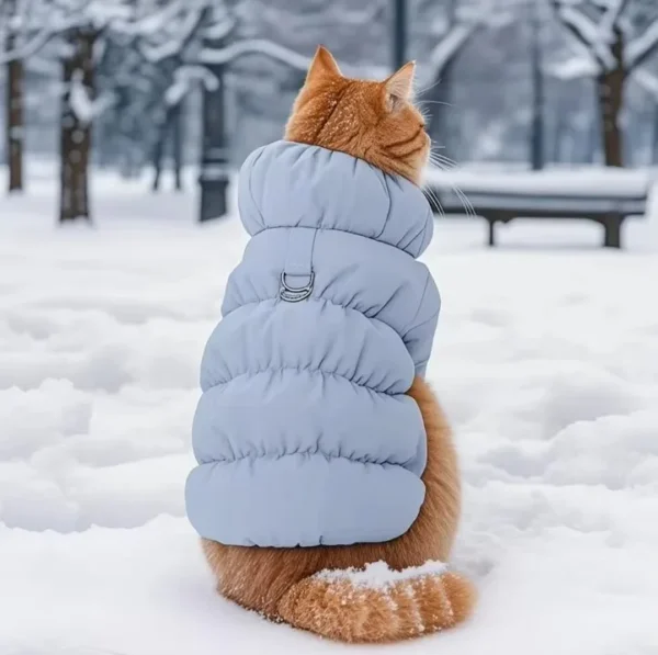 Warm Dog and Cat Winter Vest – Soft Turtleneck Jacket for Small and Medium Pets – Image 4
