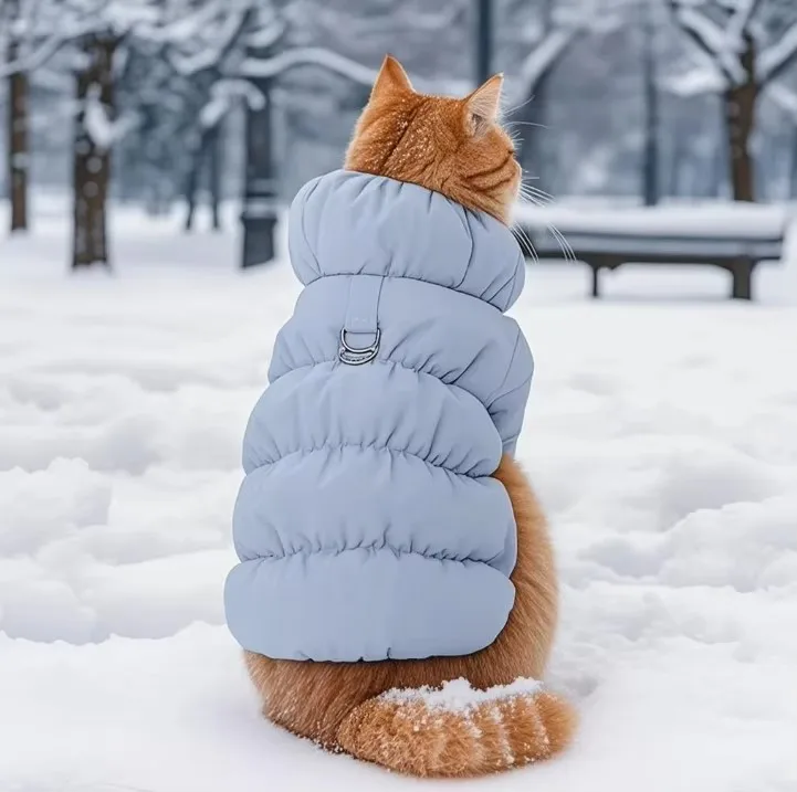 Warm Dog and Cat Winter Vest – Soft Turtleneck Jacket for Small and Medium Pets – Image 4