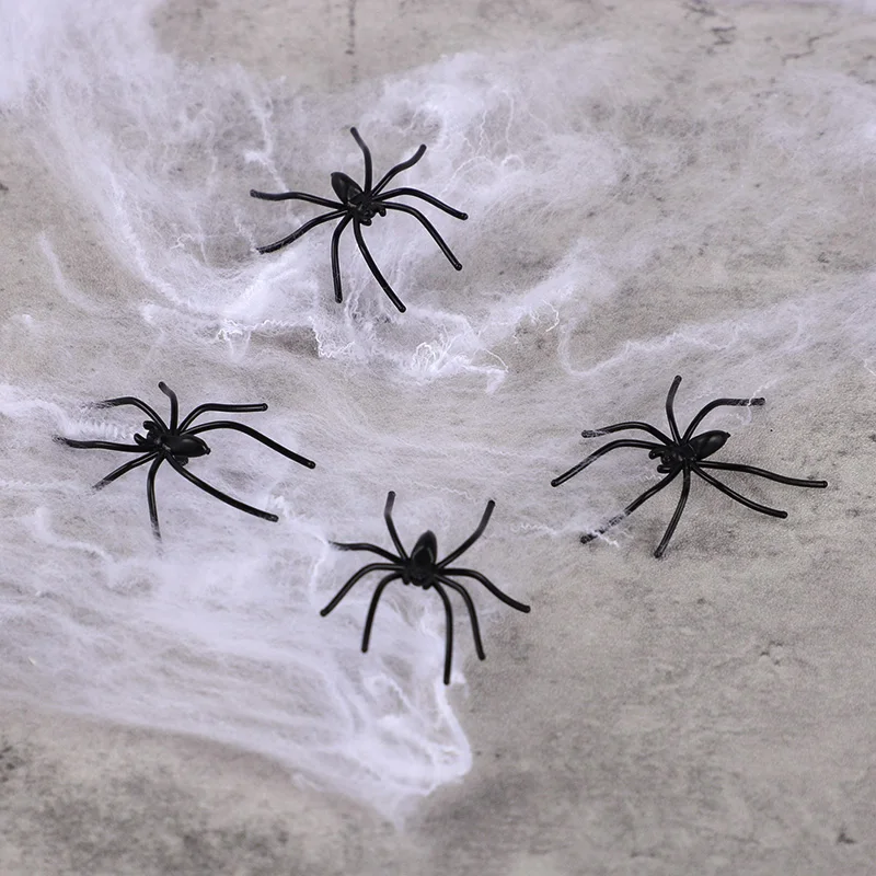 50-100pcs Halloween Luminous Spiders – Haunted House Decoration Props – Image 3