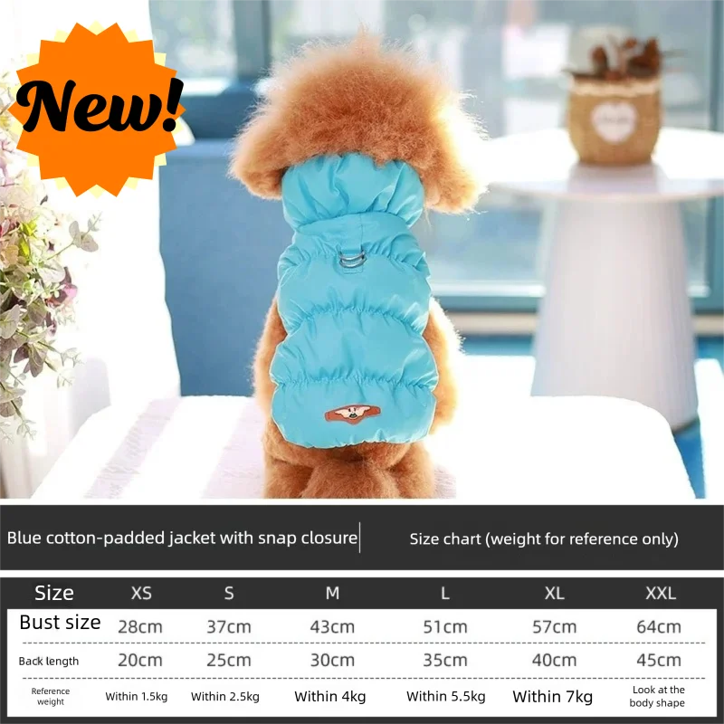 Warm Dog and Cat Winter Vest – Soft Turtleneck Jacket for Small and Medium Pets – Image 9