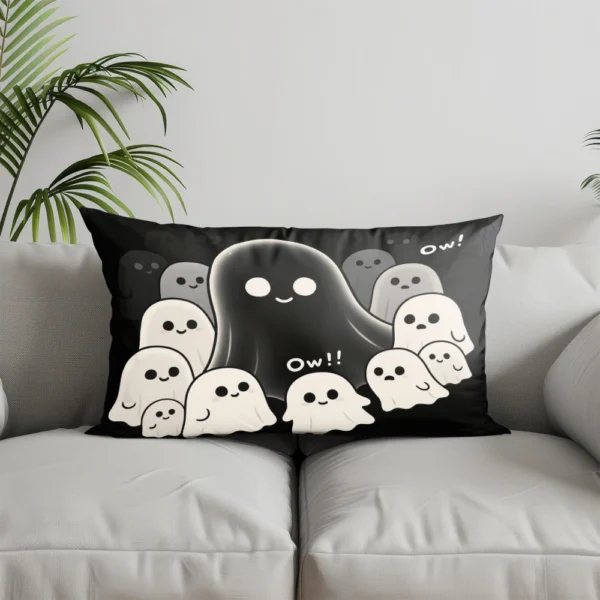 Halloween Ghosts Pillowcase – Home Decor Cushion Cover for Sofa, Bedroom & Car – Image 8