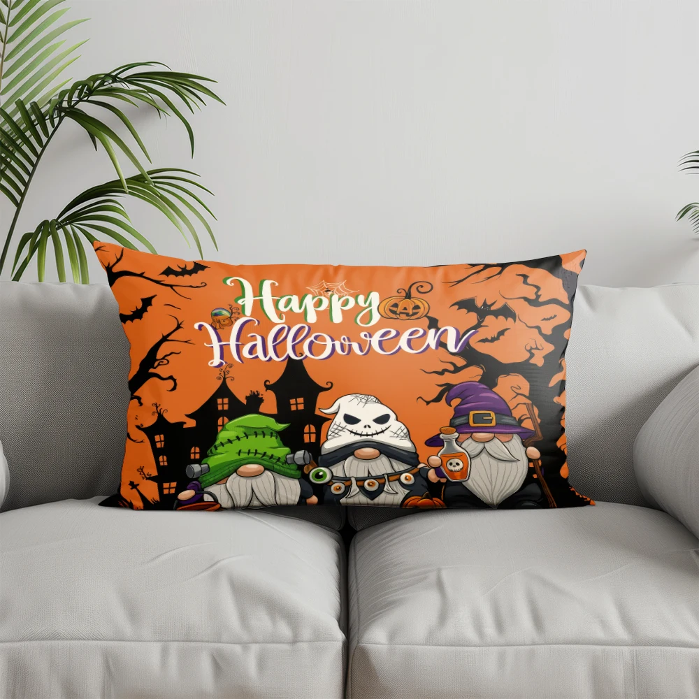 Halloween Ghosts Pillowcase – Home Decor Cushion Cover for Sofa, Bedroom & Car – Image 10