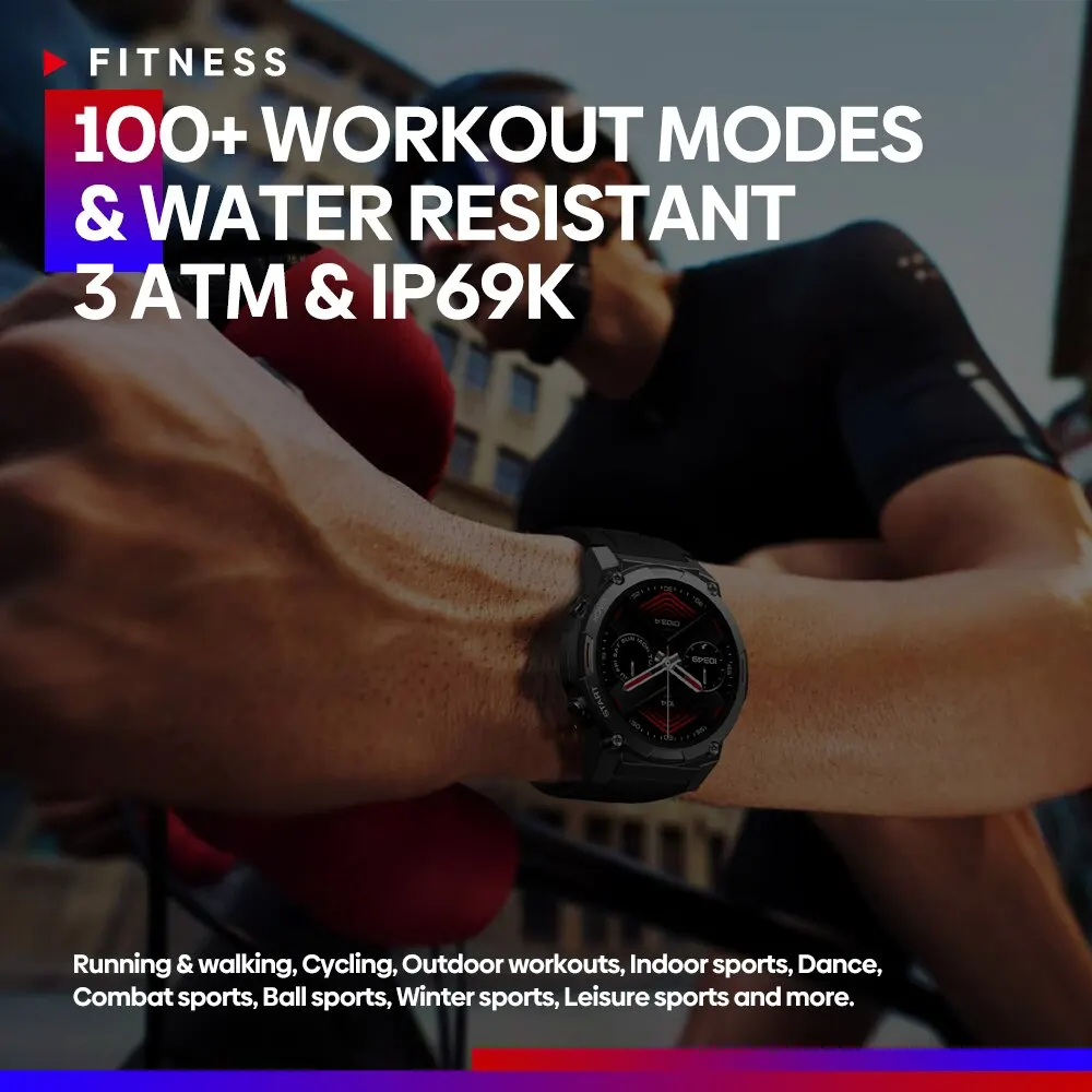 Zeblaze VIBE 7 PRO Smartwatch – 1.43” AMOLED Display, Voice Calling, Rugged Sports Watch for Men, IP68 Waterproof – Image 6