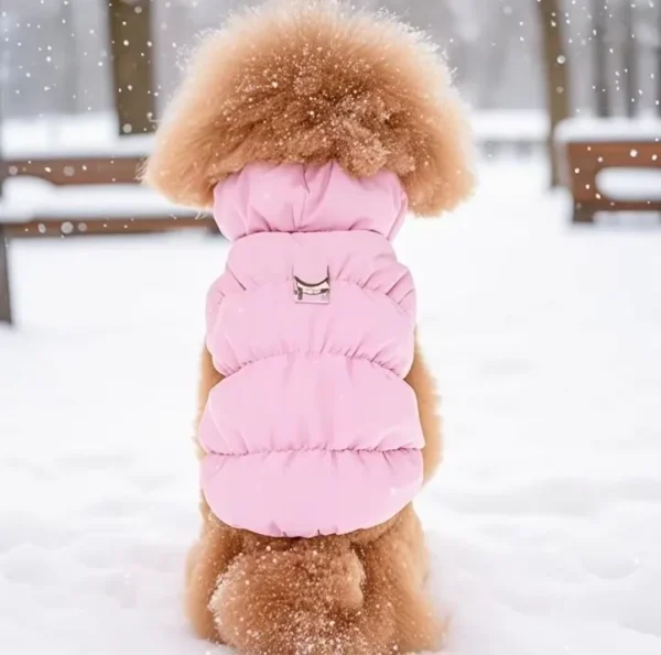 Warm Dog and Cat Winter Vest – Soft Turtleneck Jacket for Small and Medium Pets – Image 3