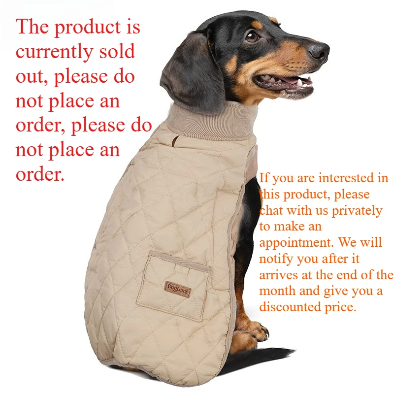 Winter Waterproof Dachshund Coat – Warm Dog Jacket with Harness Hole